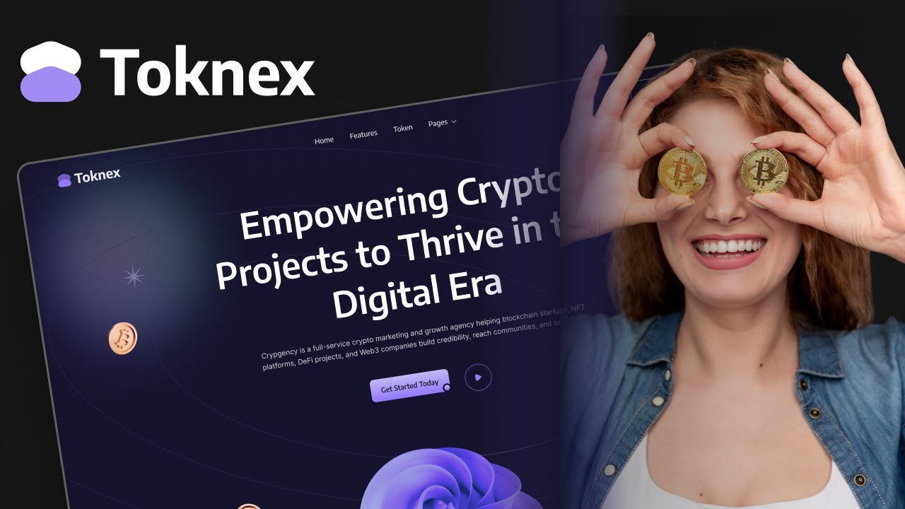 Launch Your Blockchain or Cryptocurrency Website with Toknex Webflow Template