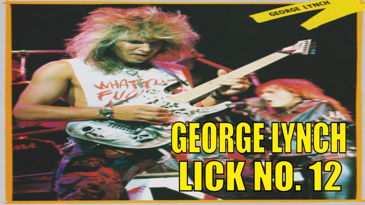 George Lynch 🔥1 Minute Licks 🔥 Guitar Lesson 🔥 Lick No. 12