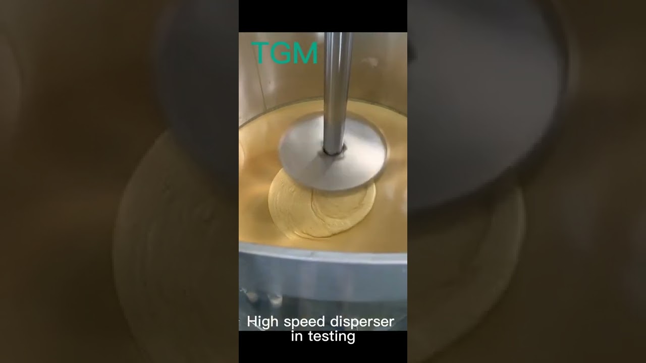 High speed disperser in testing