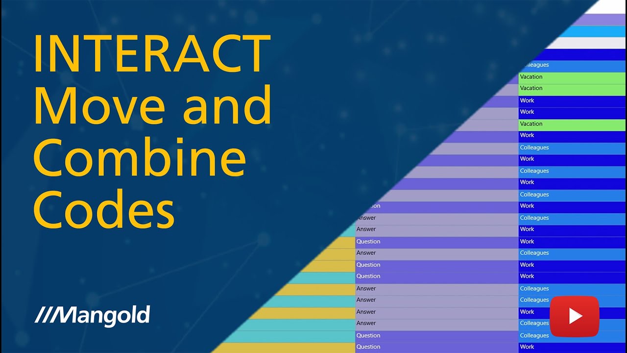 How to reorganize your coded data for more statistical calculation options in Mangold INTERACT
