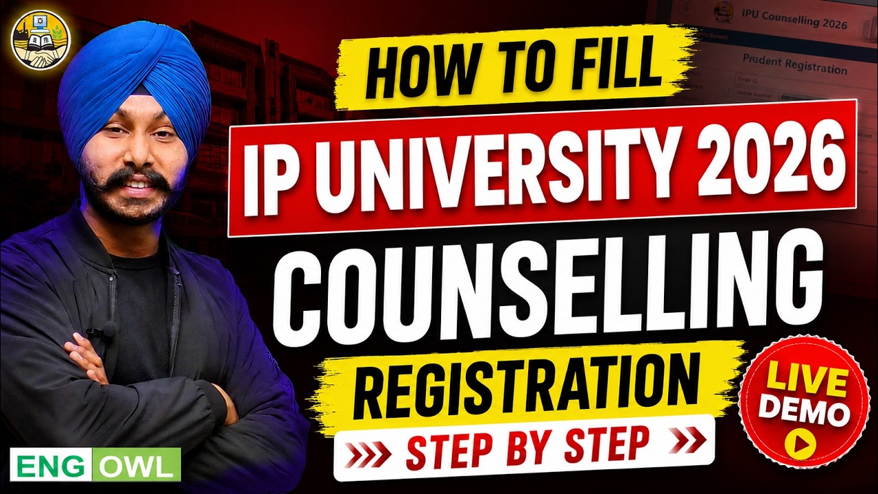 How to fill IP University Counselling Registration form 2026 | Step by Step | IPU Admission 2026