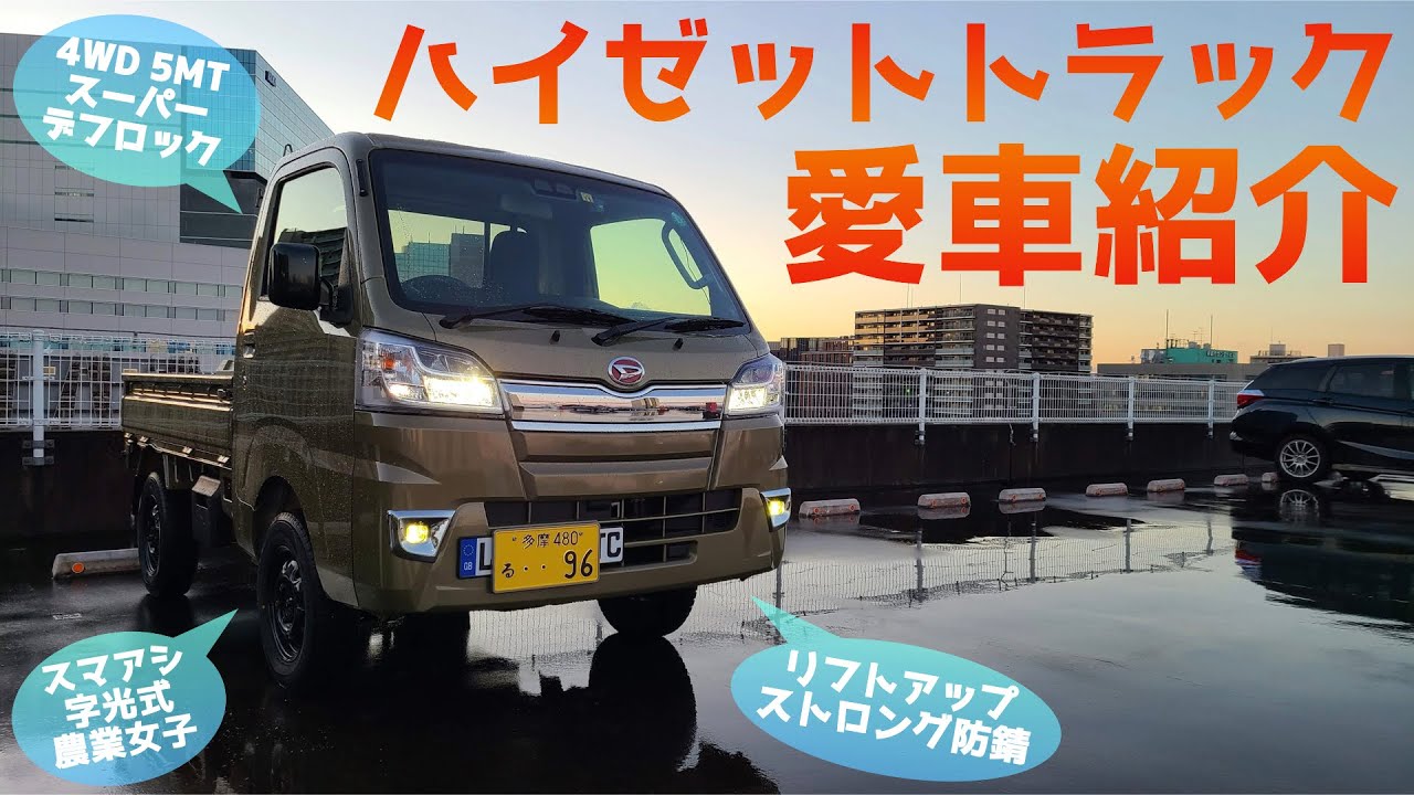 【令和の軽トラ】愛車ハイゼットトラックを丁寧にご紹介【2シーター4WD】