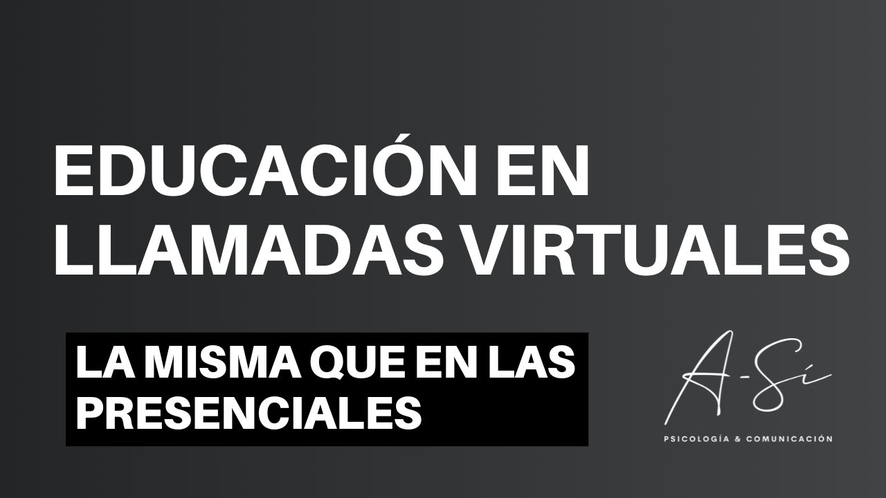 C&oacute;mo comportarse en REUNIONES VIRTUALES