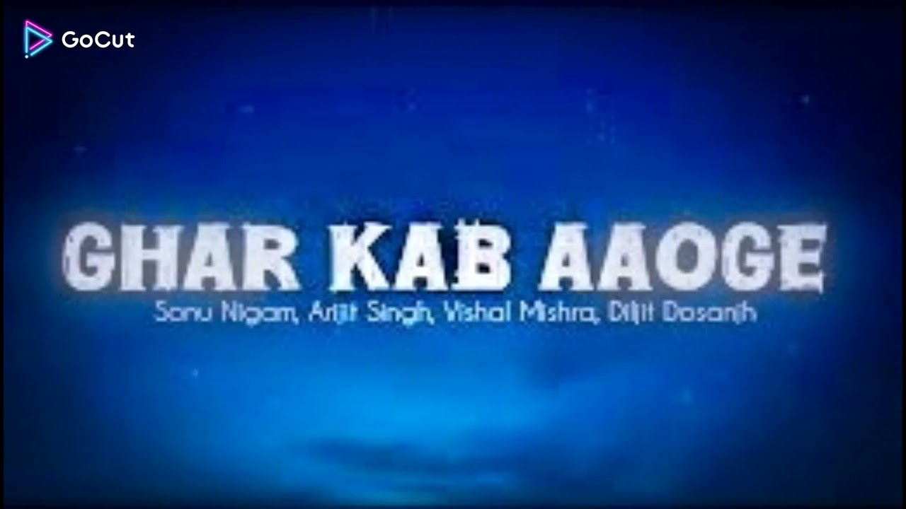 Ghar kab aaoge(Slowed+Reverb) by Sonu Nigam, Arjit Singh, Vishal Mishra and Dilhit Dosanjh.#trending