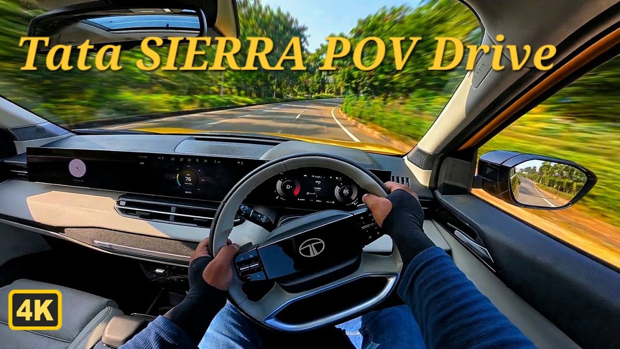 [4K] NEW TATA SIERRA DIESEL AUTOMATIC POV DRIVE | 116 BHP & 260 NM