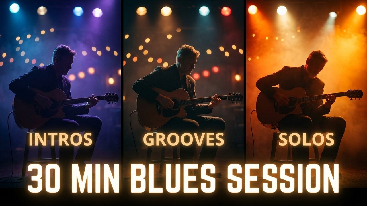 30 MIN BLUES SESSION | Smooth Guitar Grooves