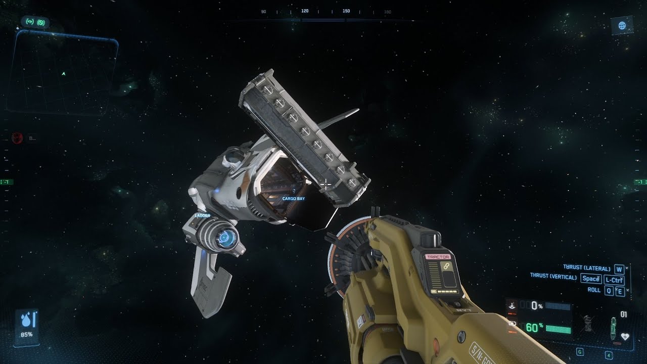 Bought MaxLift tractor beam at Port Tressler, then unexpected opportunity to test it - Star Citizen