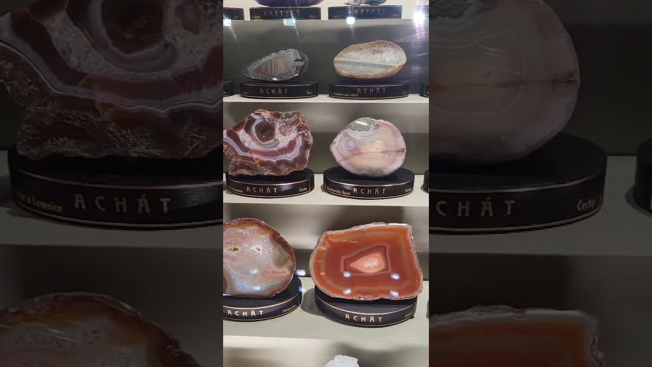 Stunning AGATE in Geological Musum in Prague #rocks #minerals #collection #Geology #science