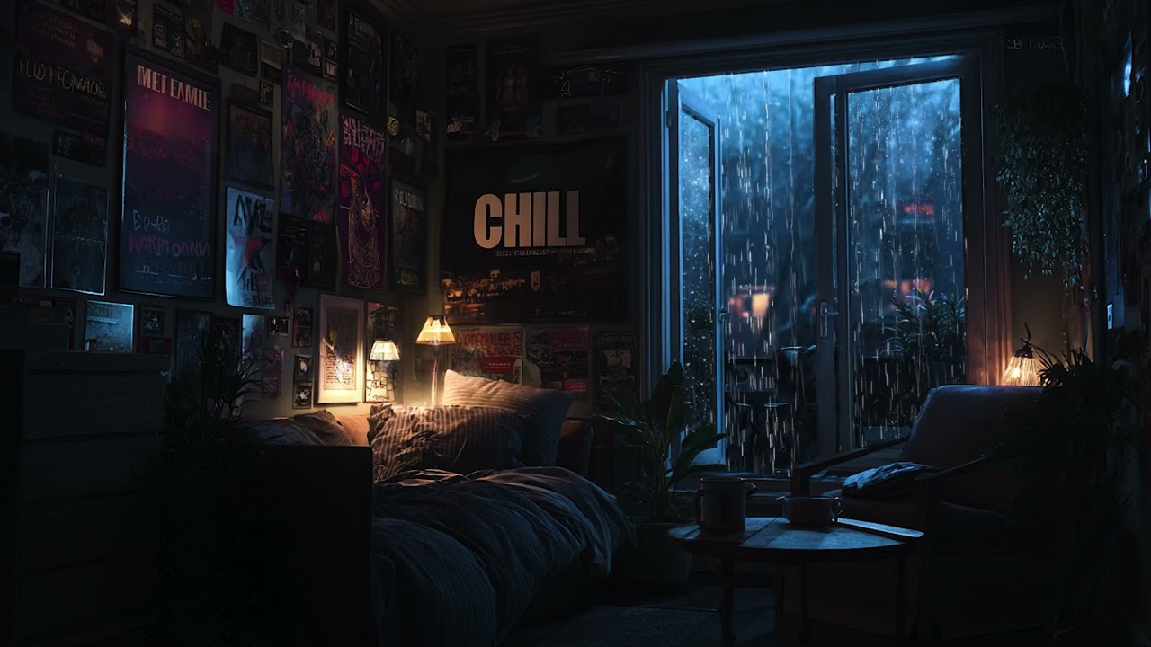 Rain on the Window at Night 🌧️ Cozy Bedroom Sounds to Fall Asleep Fast