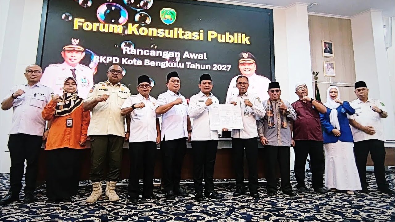 Forum Konsultasi Publik Ranwal RKPD Kota Bengkulu tahun 2027, 11/02/2026 #bappeda #bengkulu 