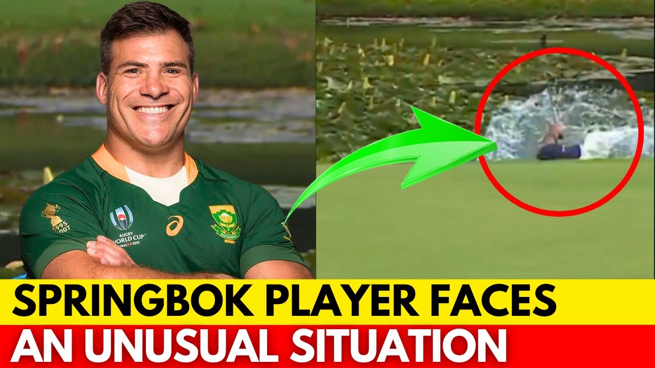 🚨Schalk Brits Goes Through an Unusual Moment and Ends Up in the Water! | SPRINGBOKS NEWS
