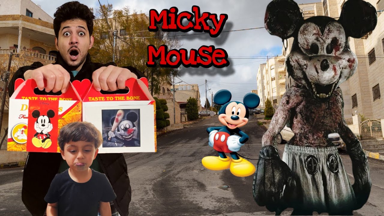 ميكي ماوس الزومبي خدعنا وارسل لنا وجبات شريرة 😱😱جربناها وهاجمنا بالحياة الواقعية شوفو اللي صار!!