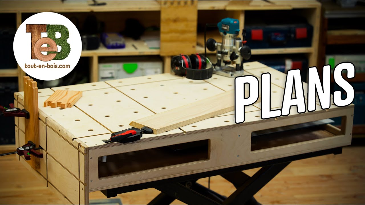 Établi de menuiserie simple et solide !  TUTO électroportatif