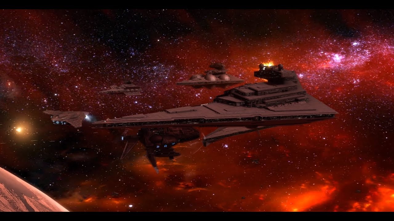 Star Wars: Empire At War HD Remake 4K Heavy Imperial Capital Ship Combat