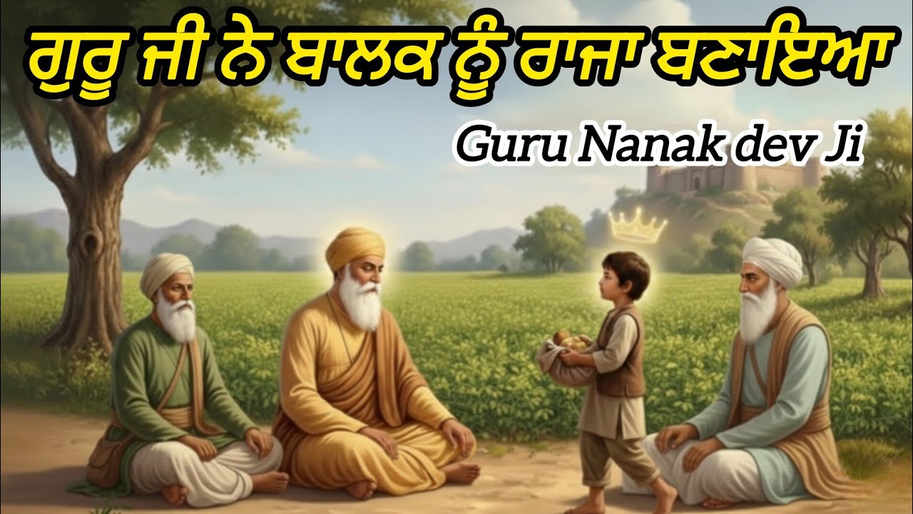ਗੁਰੂ ਜੀ ਨੇ ਬਾਲਕ ਨੂੰ ਰਾਜਾ ਬਣਾਇਆ। Guru Nanak Dev Ji Sakhi Shabd Katha@SABH_HAI_1313 