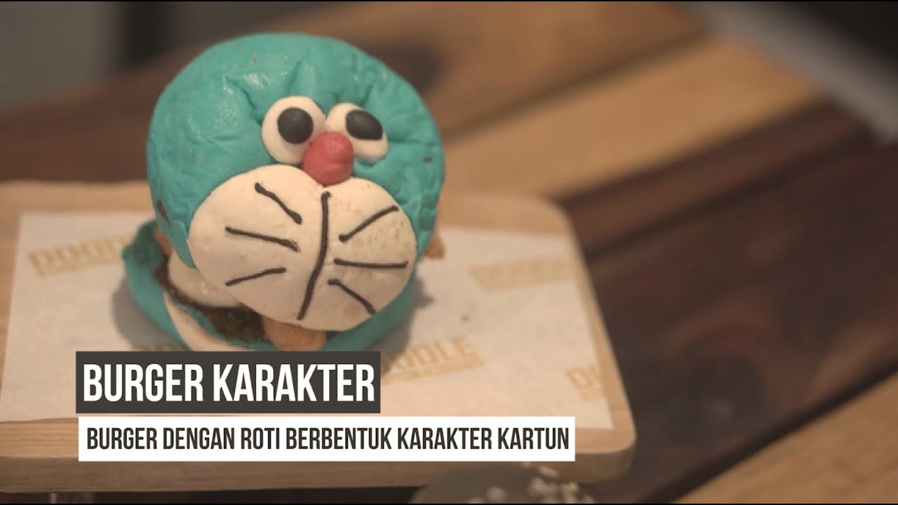 UniknyaDOODLE BURGER, Burger Berbentuk Karakter Kartun | HITAM PUTIH (27/01/20) Part 1