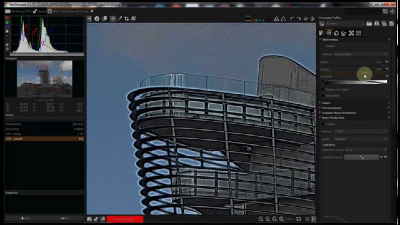 RawTherapee as part of a Workflow &ndash; Detail Tab : Sharpening and Noise Reduction