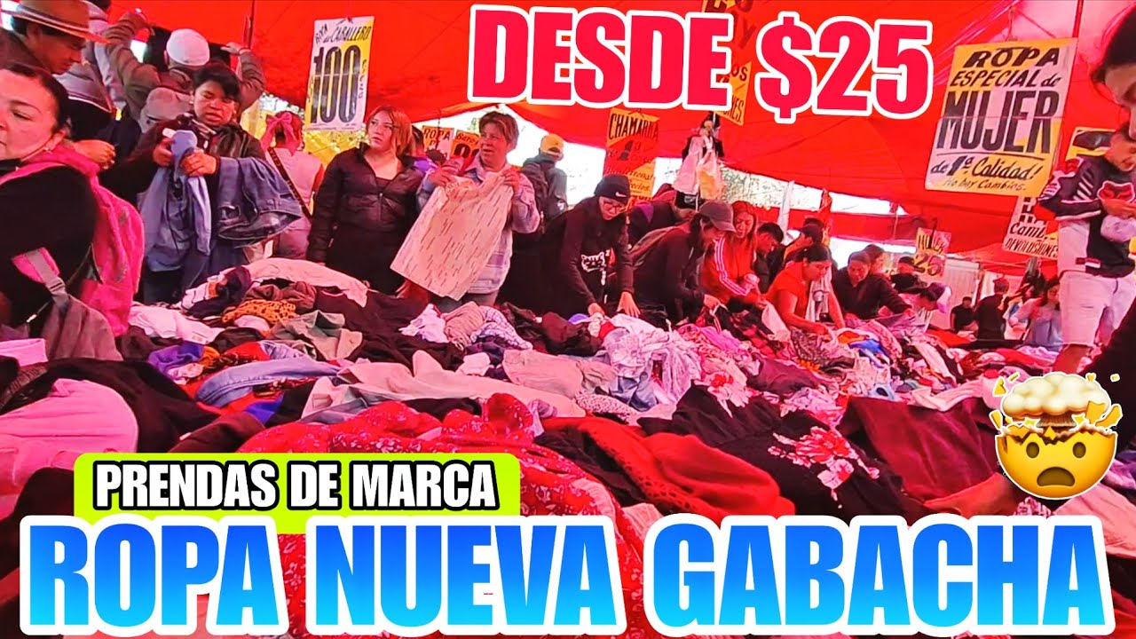 Nuevo TIANGUIS DE ROPA NUEVA DE PACA GABACHA BARATA: A $25 Marcas, TODO VUELA DE LOCURA!!!