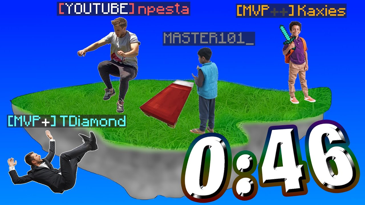 [TOP 10] Bedwars 4v4v4v4 in 46 SECONDS (ft. npesta, Slaughter, Kaxies)