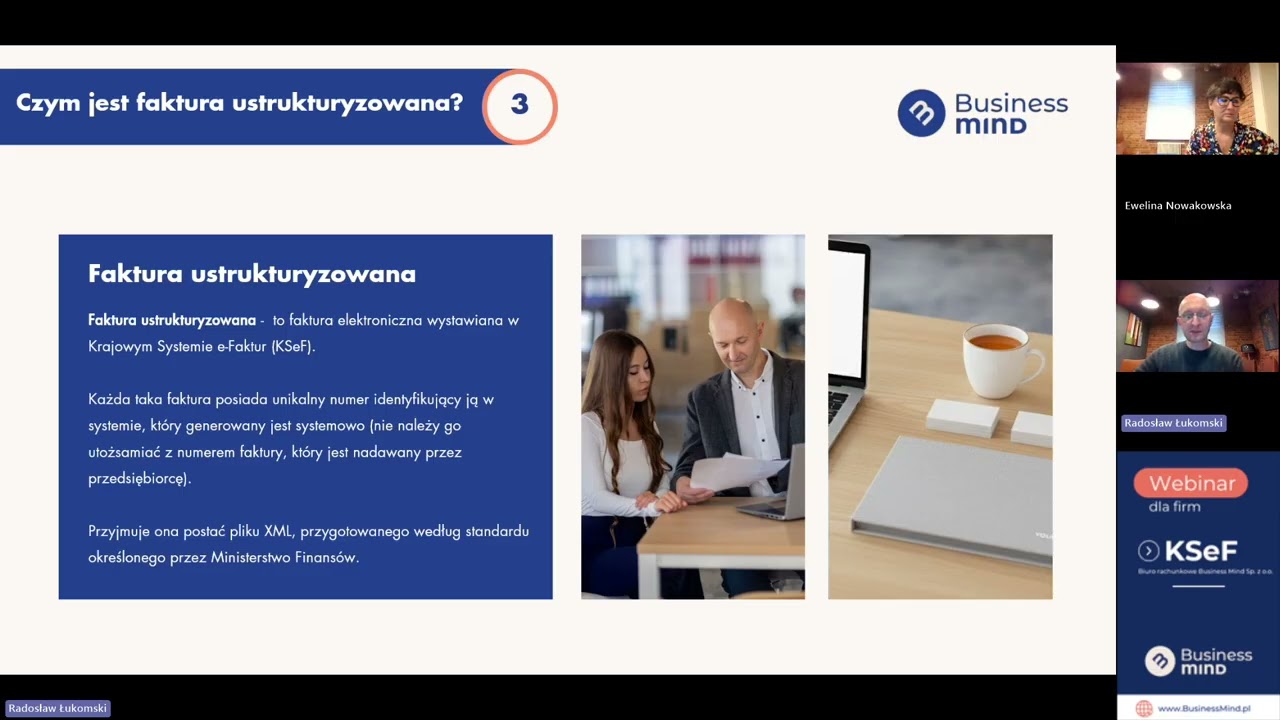 KSeF dla firm - wprowadzenie [Webinar] Biuro rachunkowe Business Mind Sp. z o.o. | businessmind.pl