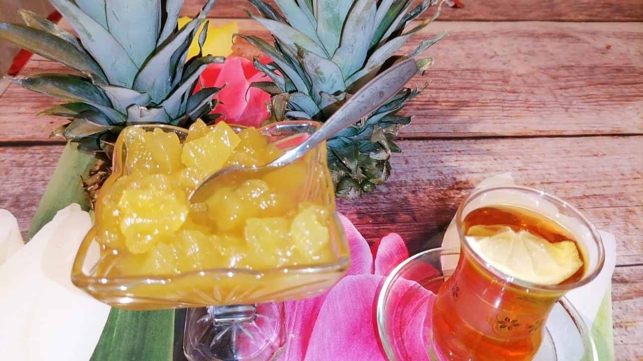 Ananas mürəbbəsi nece hazırlanır_ Ananas Nasıl Keslir ve Recel yapılır.How To Cut a Pineappl
