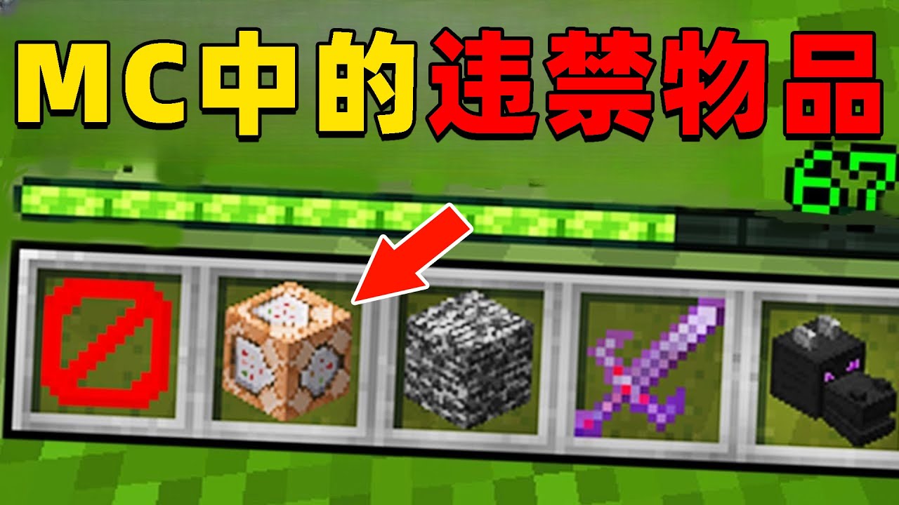 我的世界：MC中那些你没见过的违禁物品，快来看看你认识几个？