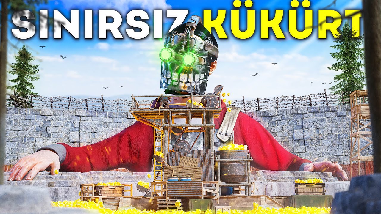 KÜKÜRT OCAĞINI ELE GEÇİRİP SINIRSIZ KÜKÜRT KASTIM ! (MUHTEŞEM İNTİKAM) Rust Türkçe Film