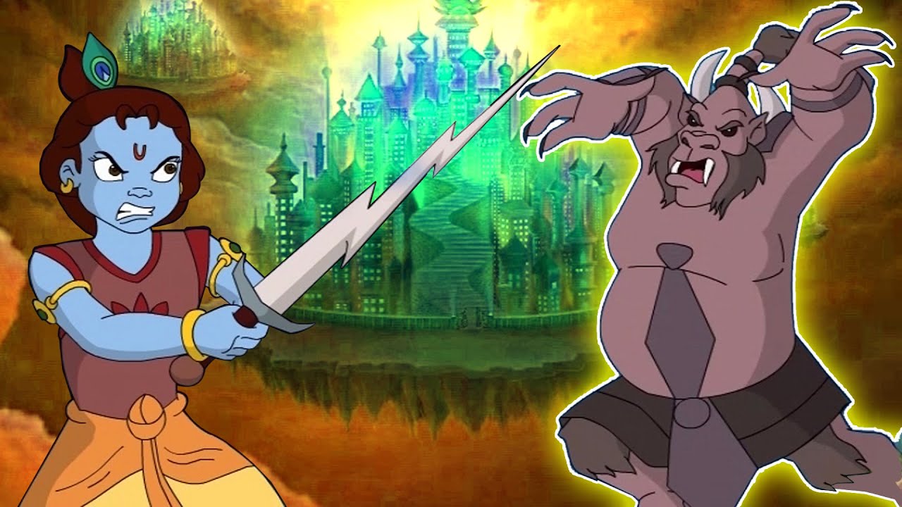 Krishna aur Balram - Shaitan Kumbasur Ka Hamla | शैतान कुम्बासुर का हमला | Cartoons for Kids