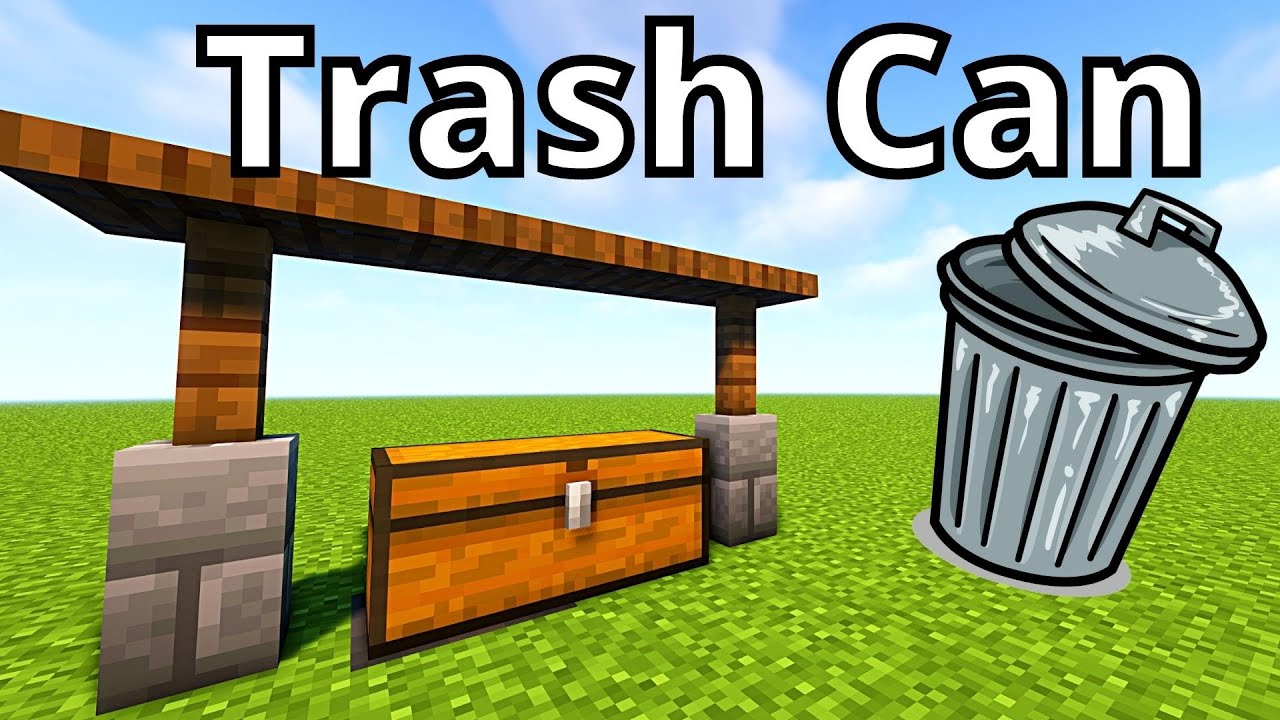 Minecraft Tutorial | trash can 1.18