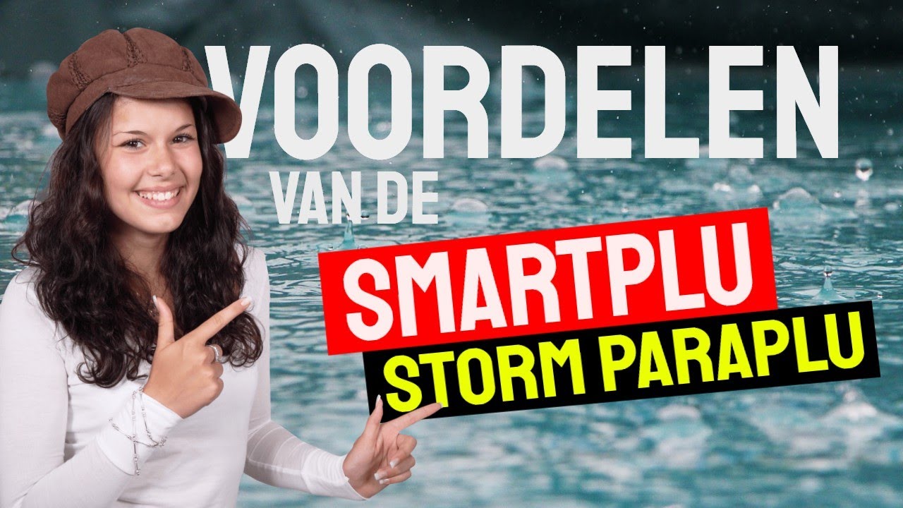 Smartplu - Paraplu - De omkeerbare innovatieve, ergonomische stormparaplu - 105cm