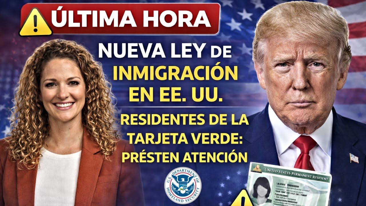 ÚLTIMA HORA 🚨 | Nueva ley de inmigración firmada en EE. UU. | Residentes de tarjeta verde atentos YA