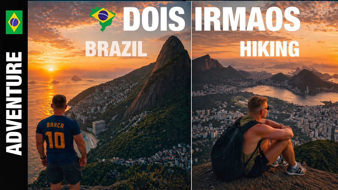🇧🇷 Hiking in Rio de Janeiro | Dois Irmãos Mountain at Sunrise