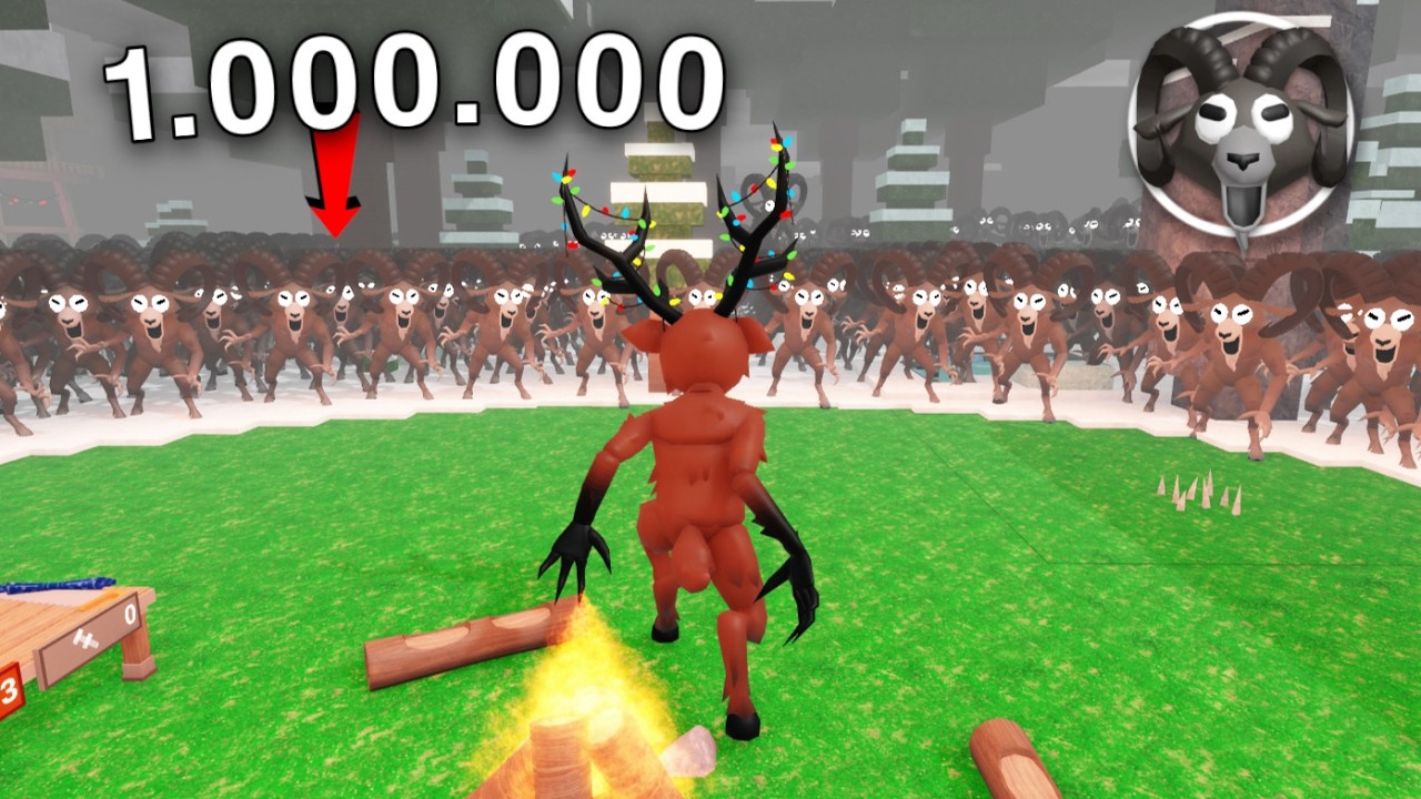 1 DEER vs 1,000,000 Animals - 99 Nights in the Forest