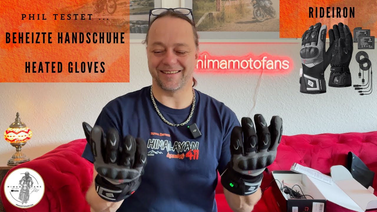 Beheizbare Motorradhandschuhe  funktioniert das? im Test - RideIron heated gloves