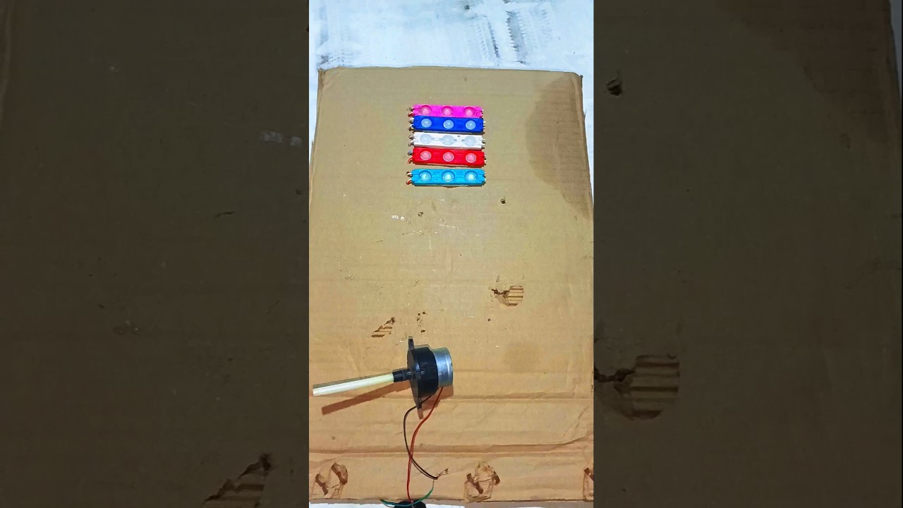 Powering Voltmeter & Neon Strip LightWith Mini 12Volt Gear Motor 