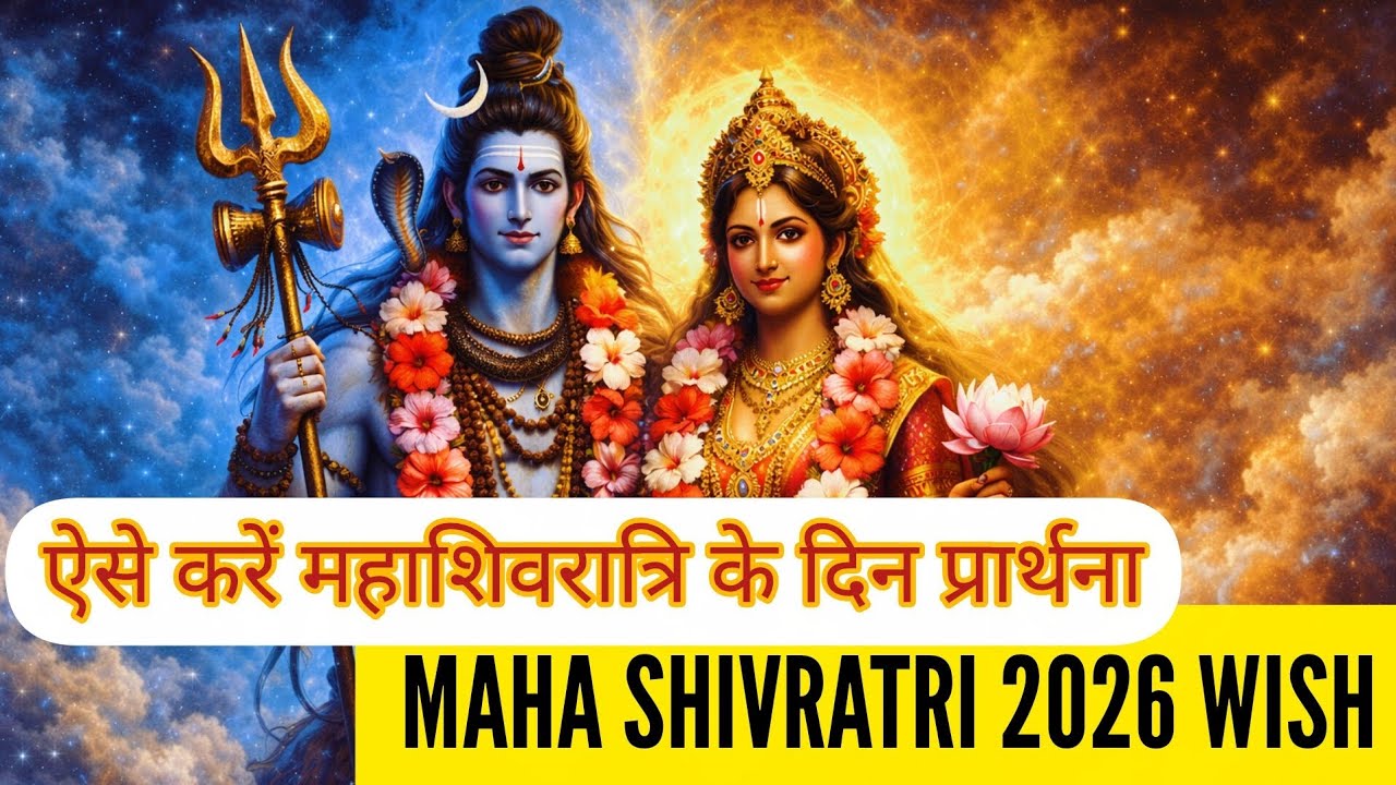 ऐसे करें महाशिवरात्रि की प्रार्थना | महादेव और मां पार्वती स्तुति | Happy maha shivratri 2026 wish
