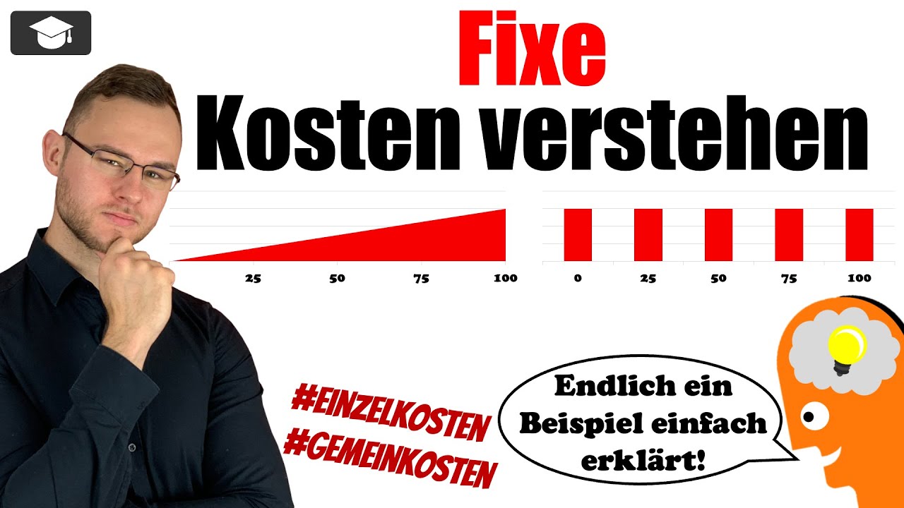 Fixe Kosten einfach erkl&auml;rt mit Beispiel (Gemeinkosten)
