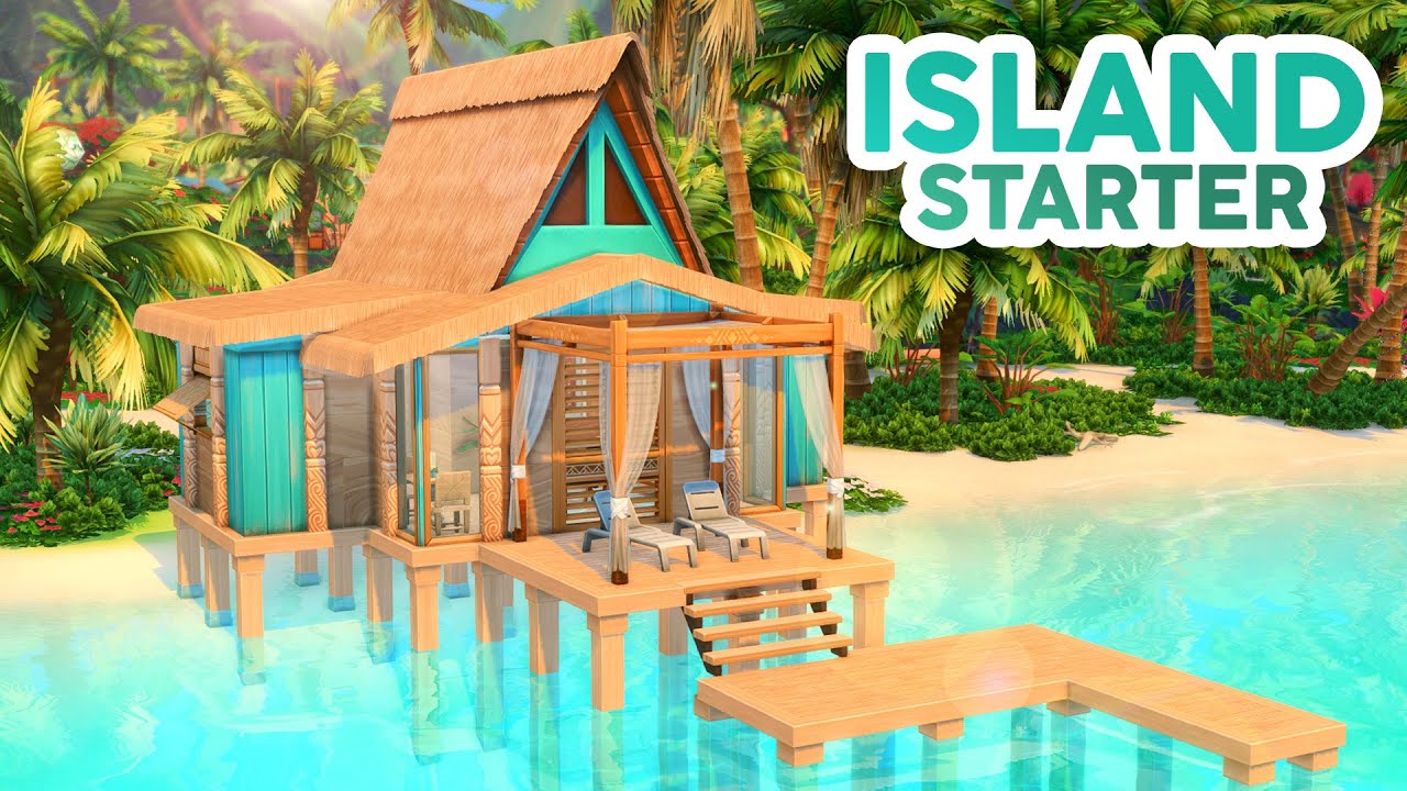 Island Starter Home 🌴 // The Sims 4 Speed Build