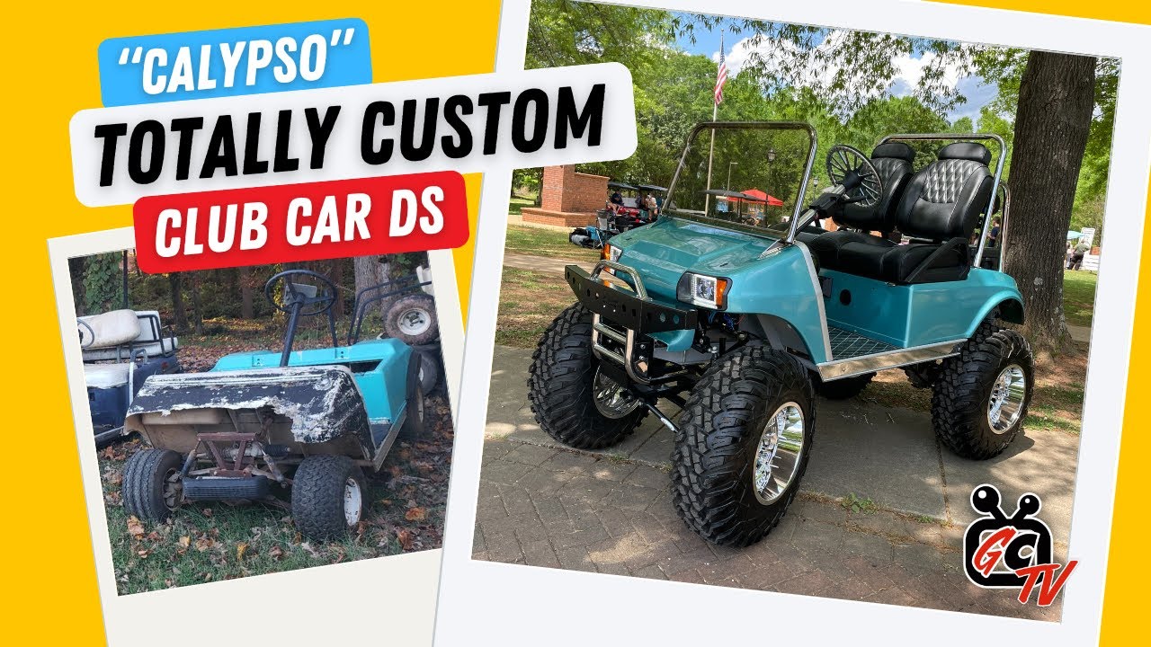 Totally CUSTOM 1986 Club Car DS Golf Cart - GolfCartingTV