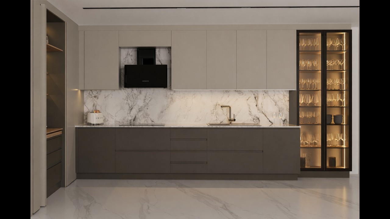 Revak Kitchen Model: Smart Pocket Door & Multi-functional