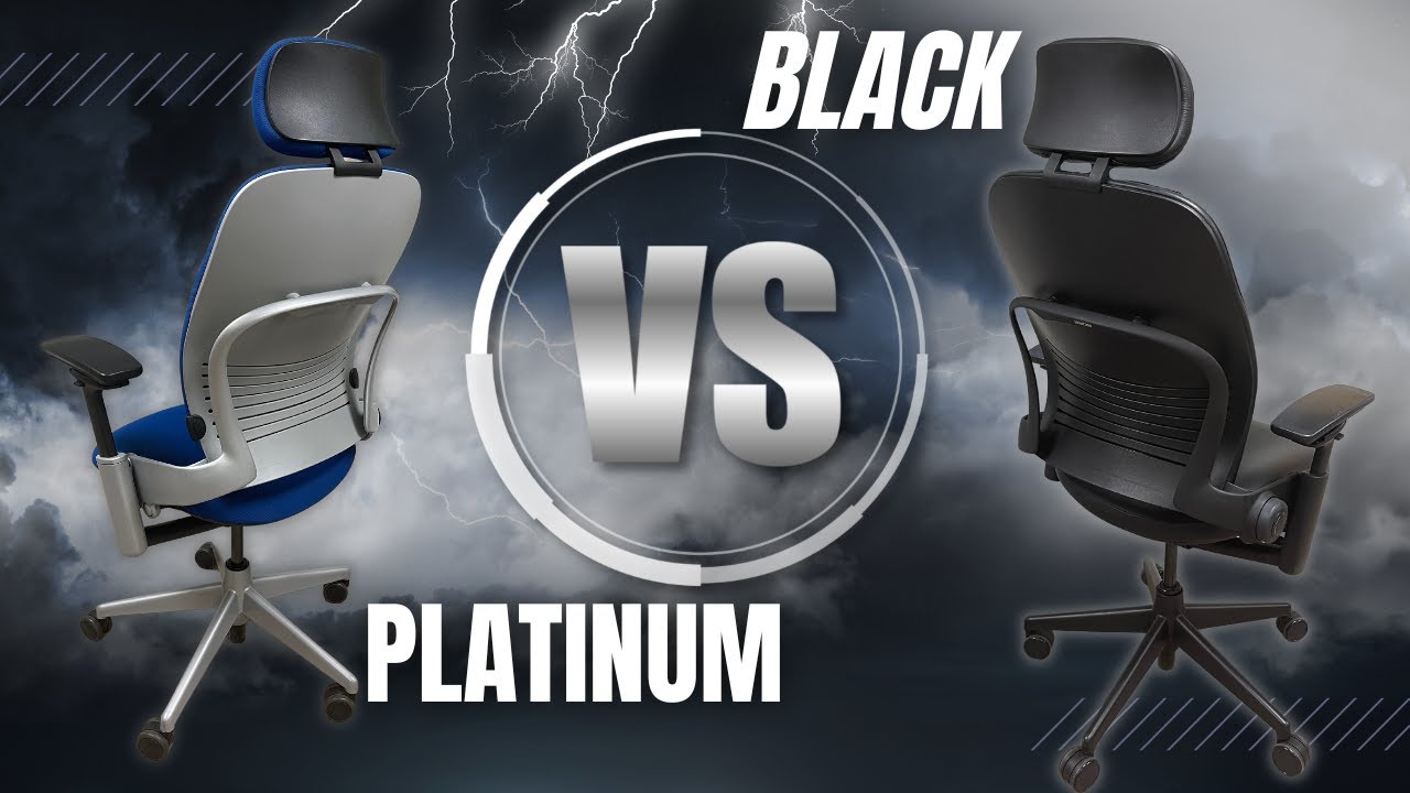 The Platinum Vs Black Frame For The Steelcase V2 Leap