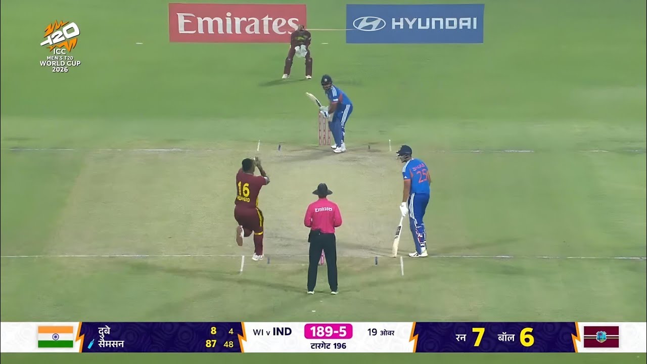 Sanju Samson 97 Runs against West Indies Today Match Highlights | Sanju Samson batting highlights 