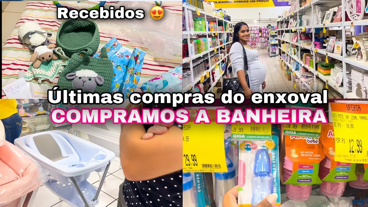 ÚLTIMAS COMPRAS DO ENXOVAL DO BEBÊ / CHEGOU RECEBIDOS LINDOS🙏🏼