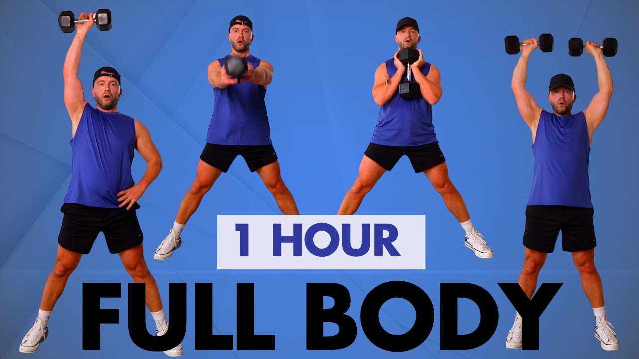 1 Hour Full Body Workout at Home – 55 No Repeat Moves for Strength & Fat Loss