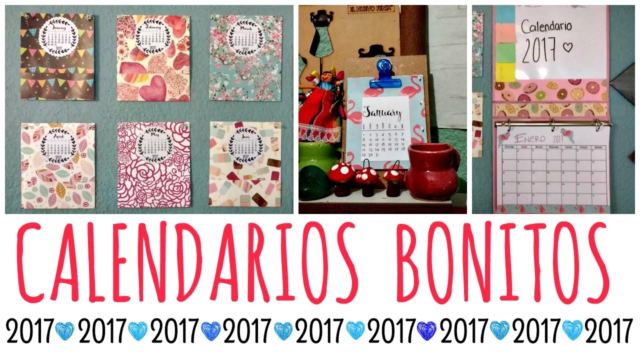 DIY! 3 Calendarios ❤ Originales y F&aacute;ciles | Ame May&eacute;n