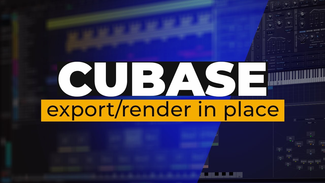 Cubase 13 Pro Tutorial (Lesson 10) &ndash; Audio Export. Render in Place.