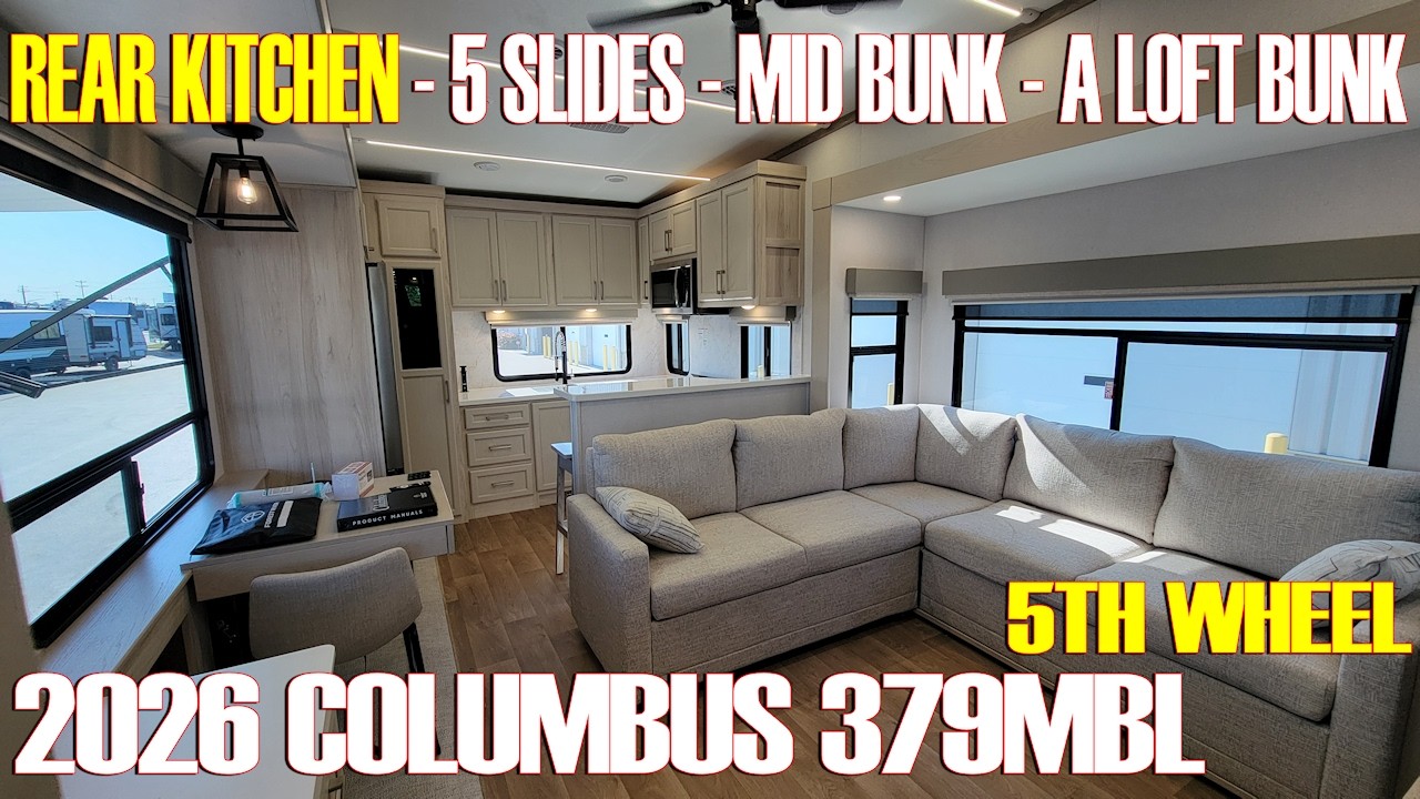 2026 Columbus 379MBL Rear Ktchen MidBunk Fifth Wheel By Palomino @ Couchs RV Nation a RV Wholesalers