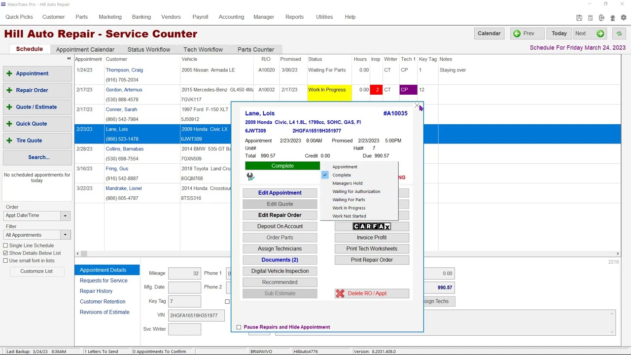 MaxxTraxx | How To Close A Repair Order (Quick)