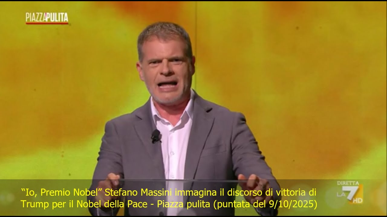 “Io, Premio Nobel” Stefano Massini immagina il discorso di vittoria di Trump per il Nobel della pace