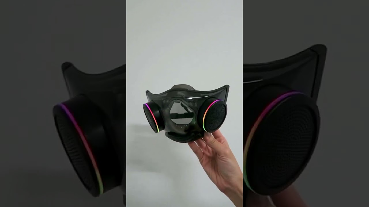RGB FACE MASK BY RAZER!!😈🥵🤯 #RazerMask #RGB #RGBFacemask #RAZER #Pcbuild #Pcmemes #PcTech #shorts